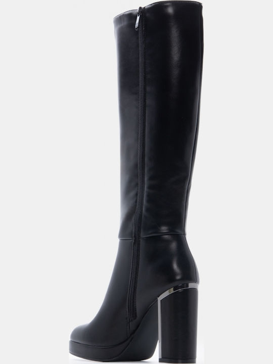 Damenstiefel mit Hohem Absatz Schwarz