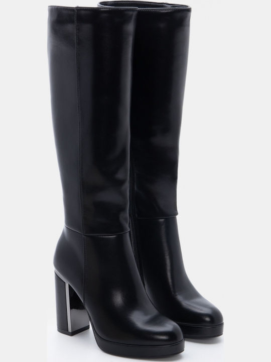 Damenstiefel mit Hohem Absatz Schwarz