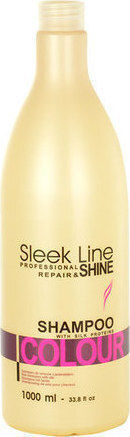 Sleek Line Colour Shampoo Glättendes Shampoo Zur Farberhaltung 1000 ml