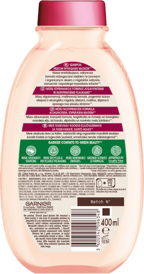 Garnier Botanic Therapy Castor Oil & Almond Shampoos Reconstruction/Nourishment for Fragile, Αντι-Θραύση Hair 400ml