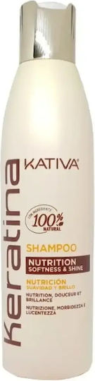 Kativa Keratina Nutrition Shampoos Glanz für Alle Haartypen 250ml