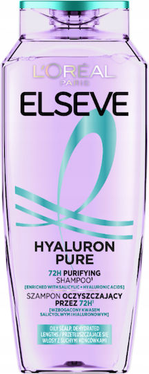 L'Oreal Paris Elseve Hyaluron Pure Σαμπουάν Ενυδάτωσης για Κανονικά Μαλλιά 400ml
