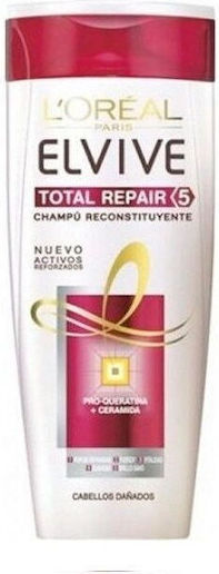 L'Oreal Paris Elvive Total Repair 5 Sampon de Păr Reconstrucție/Hrană pentru Păr Deteriorat 370ml