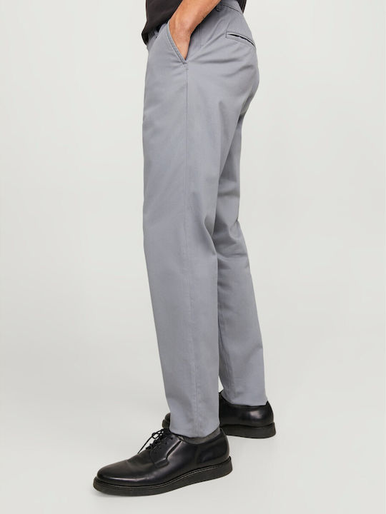 Marco Men's Chino Elastic Slim Fit Light Grey Trousers