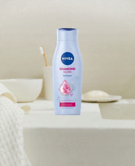 Nivea Diamond Gloss Care Shampoo Reconstruction/Nourishment and Shine for Normal Hair 400ml