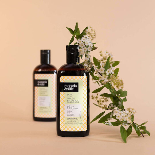 Nuggela & Sule 100% Green Шампоан за Хидратация и Натрупване на Маса за Всички Типове Косата 250мл