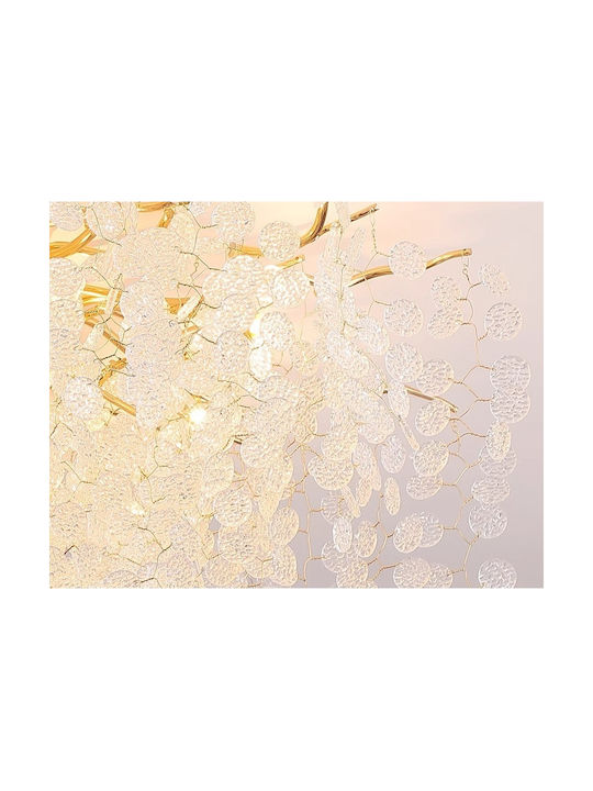 Полилей Ø60cm с Кристали Златист PA-141 GOLD