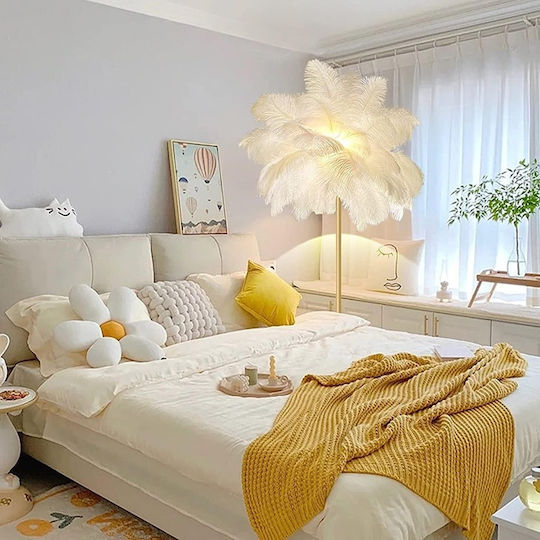 Floor Lamp H160cm with Lamp Bulb Base for E27 Gold PA-177 Gold