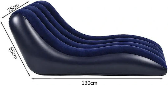 Verk Group Fotoliu gonflabil albastru 130x75cm