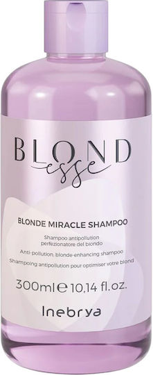 Inebrya Blondesse Blonde Miracle Σαμπουάν Αναδόμησης/Θρέψης & Ενυδάτωσης για Όλους τους Τύπους Μαλλιών 300ml