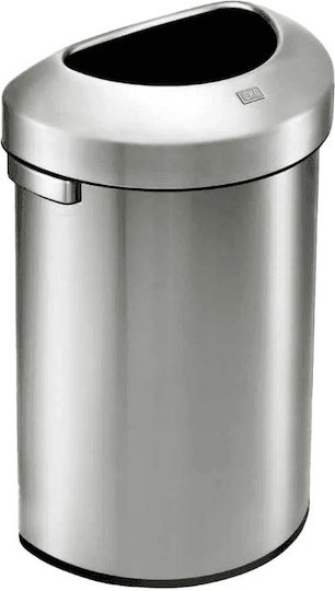 Eko Eko Mülleimer aus Inox Push Graue 80lt Eko Eko Mülleimer aus Inox Push Graue 80lt