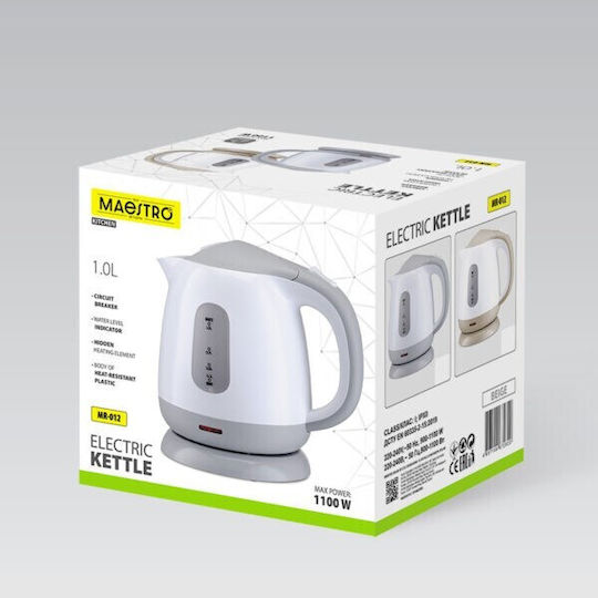 Електрическа кана Maestro Mr-012-grey 1 L 1100 W