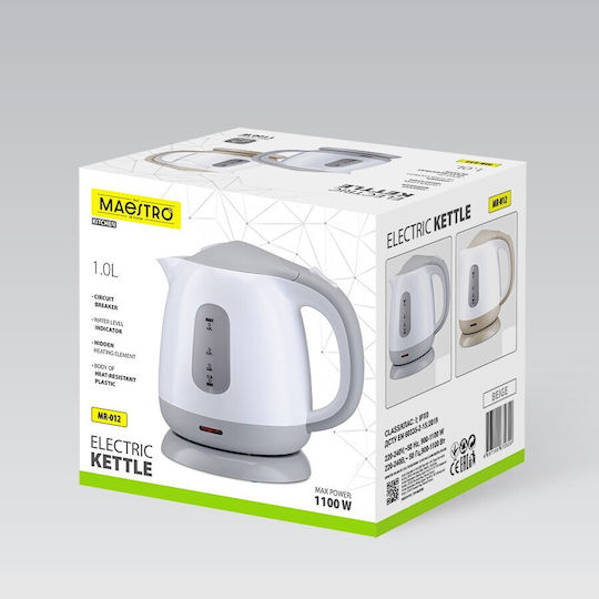 Електрическа кана Maestro Mr-012-grey 1 L 1100 W