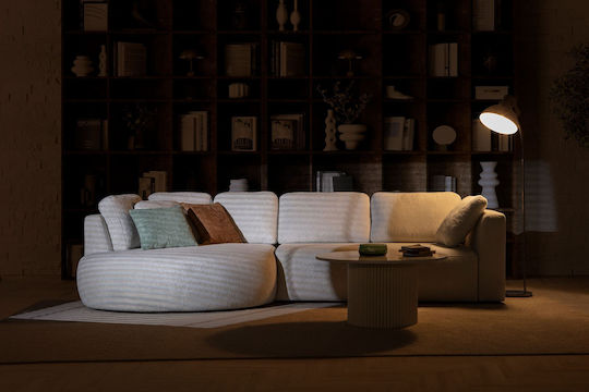 Venezia Ecke Sofa mit Linke Ecke Weiß
