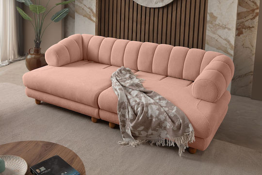 Gloria Τριθέσιος Καναπές Powder 240x95x80εκ.