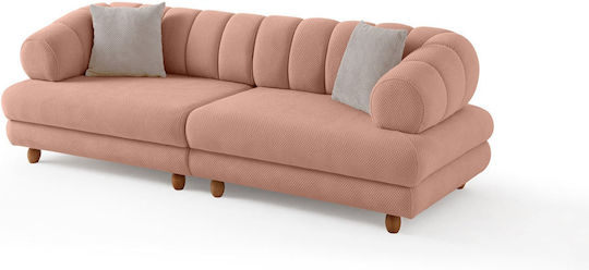 Gloria Τριθέσιος Καναπές Powder 240x95x80εκ.