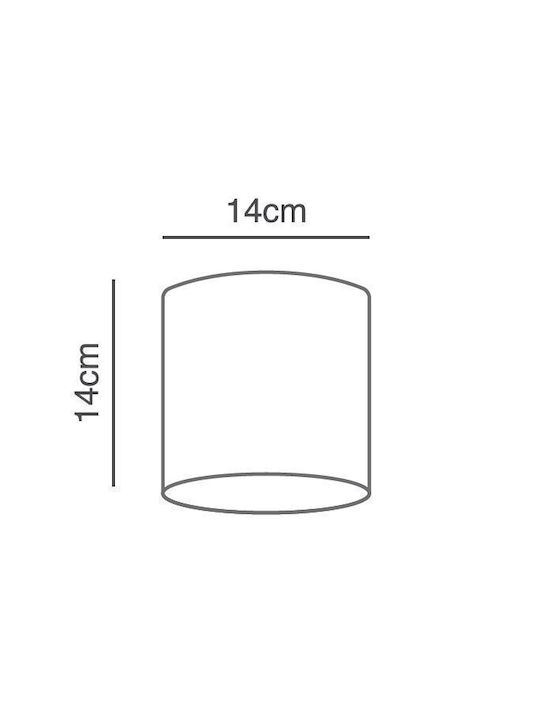Home Lighting Modern Lamp Wall with Socket E27 Gray 14x14x14cm