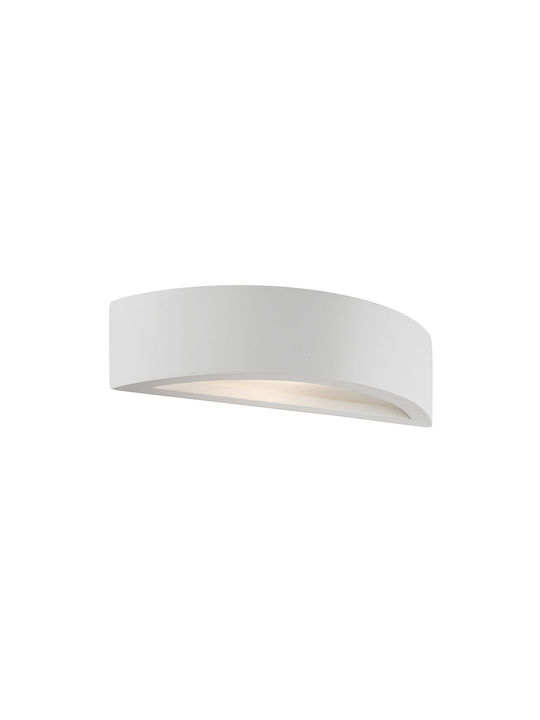 Viokef Ceramic Classic Lamp Wall with Socket E27 White 28x13cm