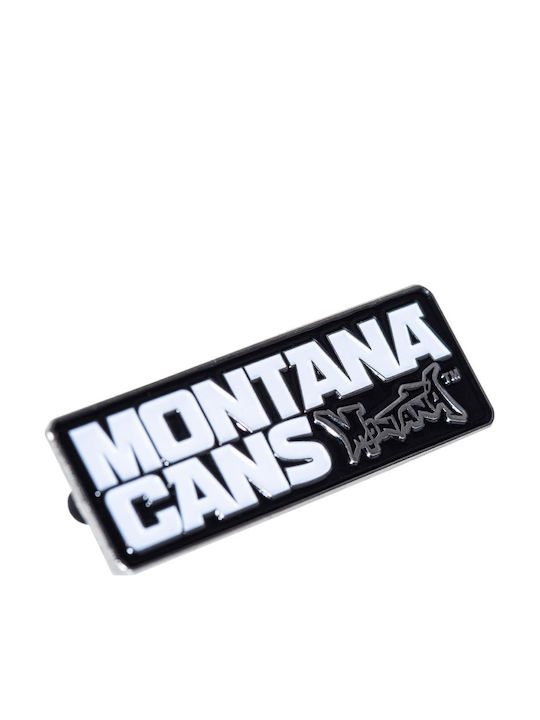 Montana Montana Stahl Brosche Schwarz