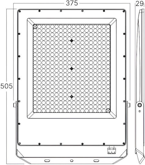 Braytron Waterproof LED Floodlight 300W IP65