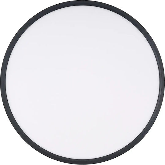 Plafonieră de Tavan Neagră cu LED Integrat