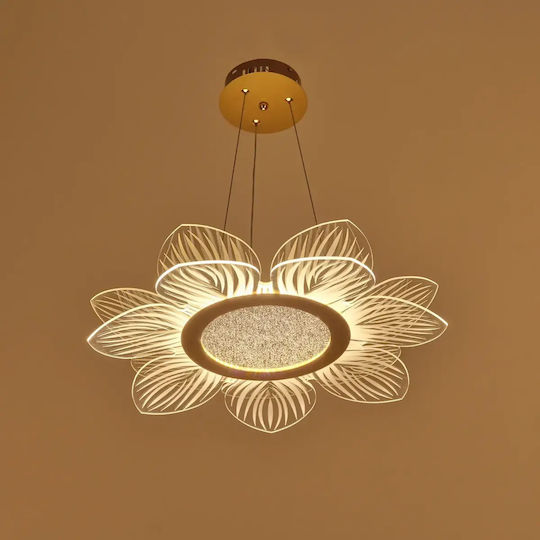 Deckenleuchte Gold mit Integrierte LED