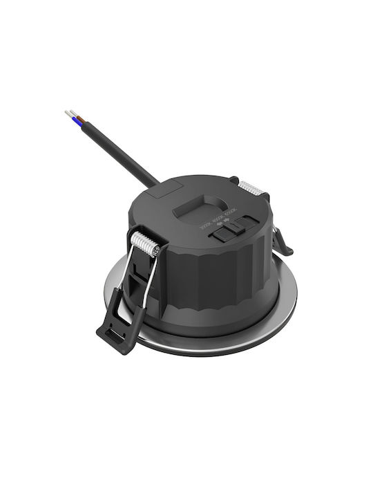 Braytron Round Metallic Recessed Spot Black 54x54cm. 1pcs