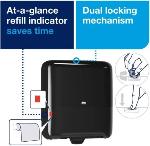 Tork Matic Θήκη Για Χειροπετσέτες Μαύρη 551008