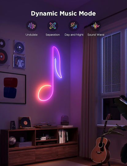 Govee Smart LED Strip Neon Rope Light 2 Wi-Fi RGBIC Light 5m Neon Flex
