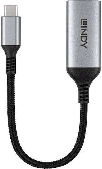 Lindy 43428 Μετατροπέας USB-C male σε HDMI female Γκρι