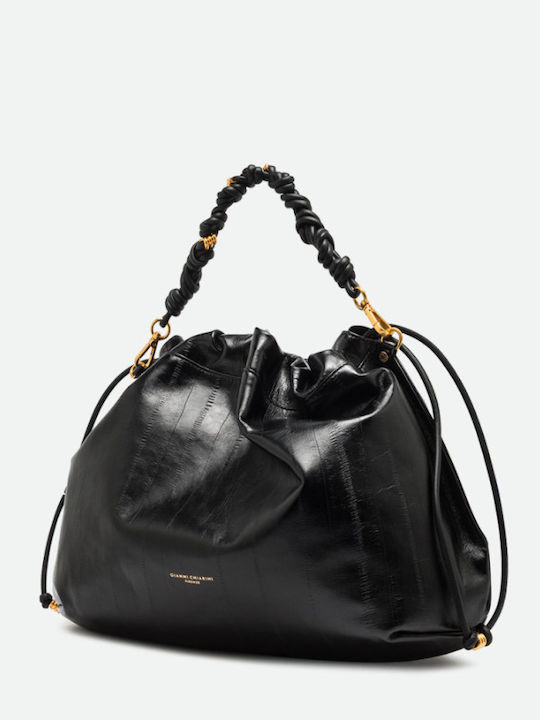 Leather Women's Crossbody Bag Black
