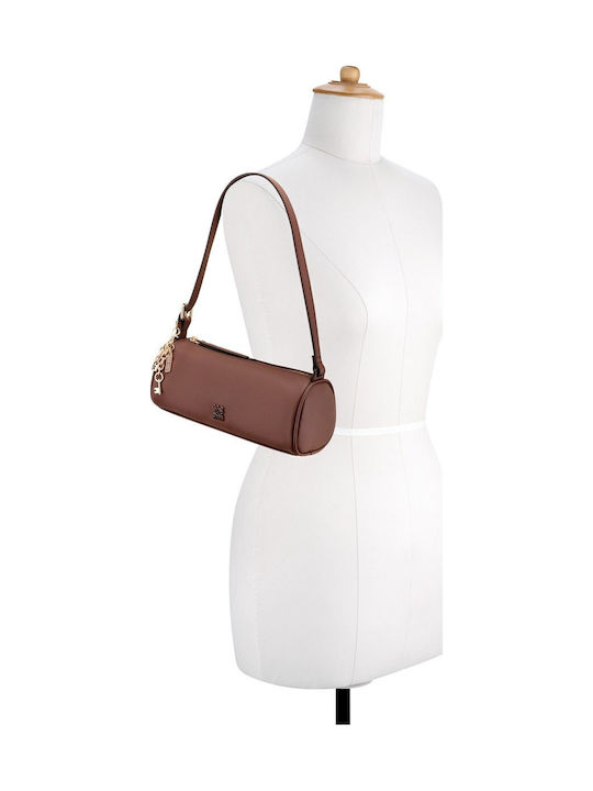 Averelle Women's Shoulder Handbag From Artificial Leather Tabac Brown