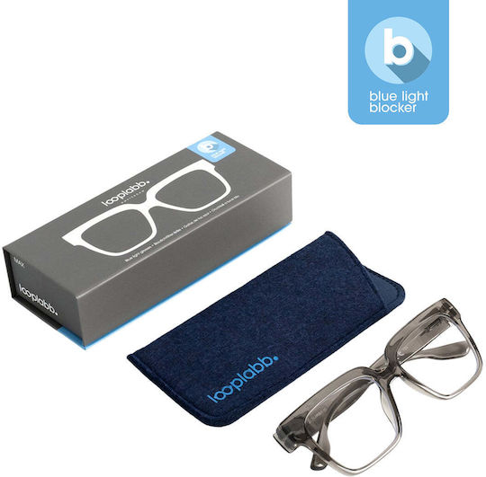 Looplabb Max Crystal Schwarz Schutzbrille für Bildschirme Grad 1.5
