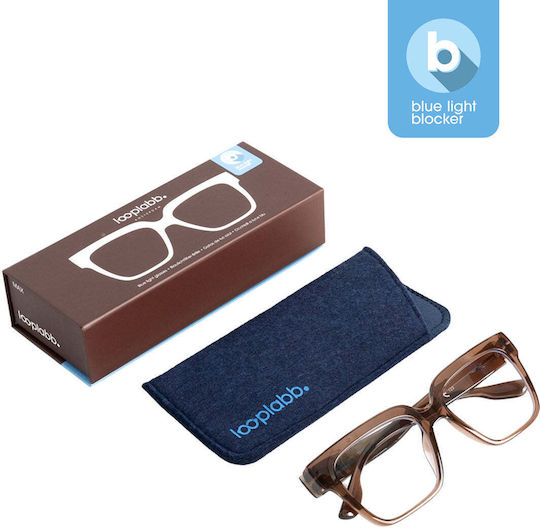 Looplabb Max Hazel Blaulichtblockierende Brillen Grad 1.5