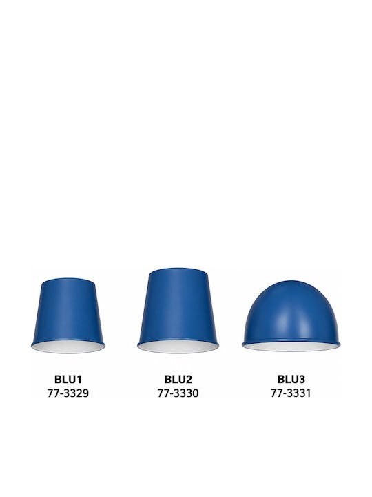 Home Lighting Κωνικό Καπέλο Φωτιστικού Μπλε με Διάμετρο 13cm