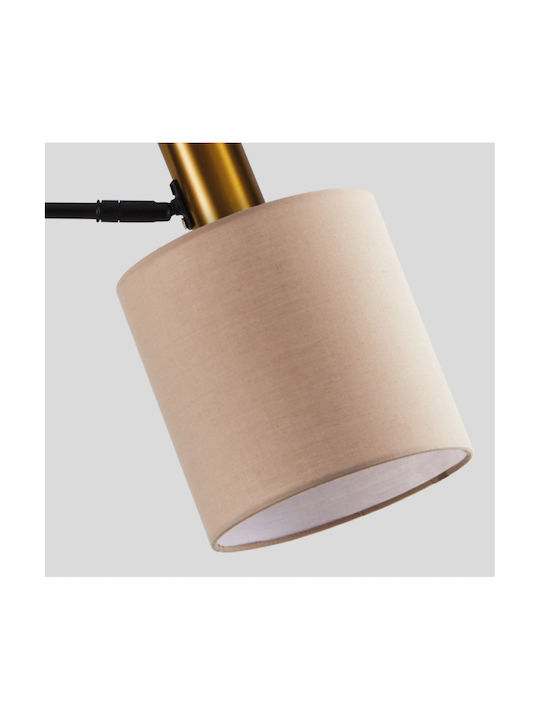 Home Lighting Adept Lampa de podea Î165xL40cm. cu Soclu pentru Bec E27 Auriu