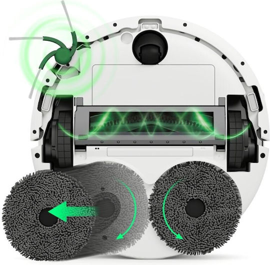 iRobot Roomba Plus 415 Combo + AutoWash Dock Robot Vacuum Cleaner with Sensors & Mapping Suction Power 20000Pa White