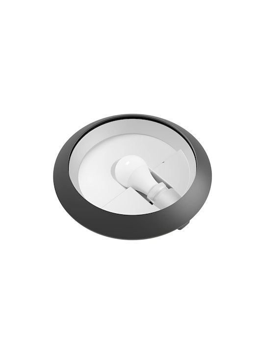 Braytron Πλαφονιέρα Οροφής Εξωτερικού Χώρου E27 σε Γκρι Χρώμα BG37-00712
