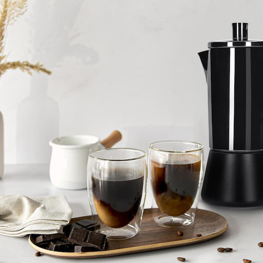 Duka Elektrischer Espressokocher Schwarz