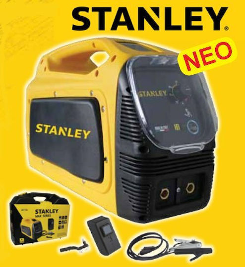 Stanley MAX250 Ηλεκτροκόλληση Inverter MMA με Μέγιστο Ρεύμα Συγκόλλησης 200A και Κύκλο Εργασίας 38%