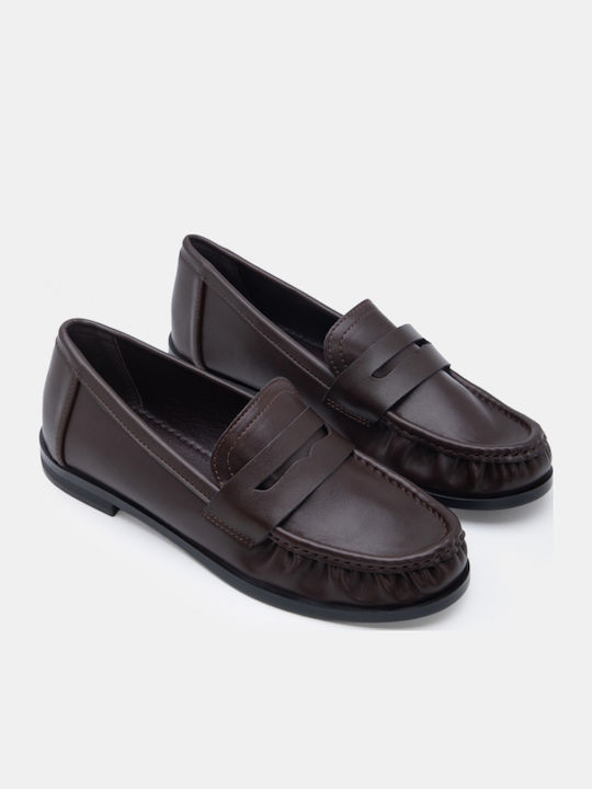 Women's Moccasins In Brown Colour