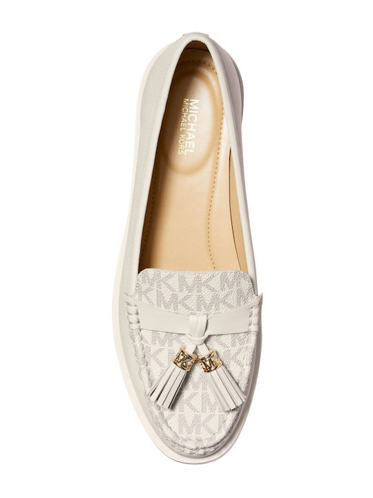 Kiernan Δερμάτινα Γυναικεία Loafers σε Μπεζ Χρώμα
