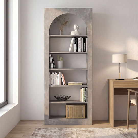Bibliotecă Voila Gri Beton 74x35x180cm Bibliotecă Voila Gri Beton 74x35x180cm