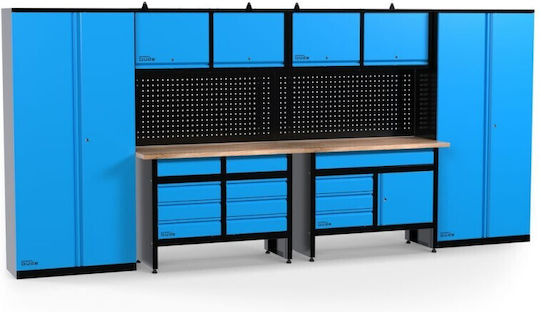 Güde Güde Arbeitstische mit perforierter Wand 8 Stück 40496