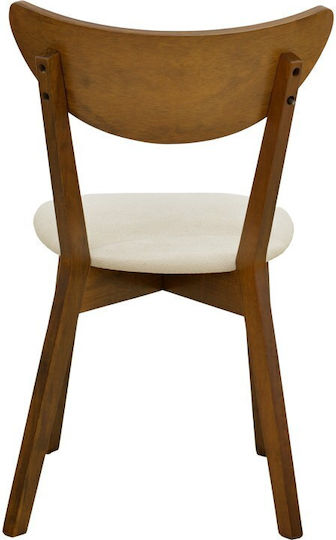 Canon Dining Room Wooden Chairs Walnut 2 Pieces 43x52x83.5cm