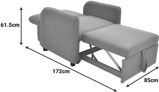 Flexa Sessel Bett Beige 85x92x84cm