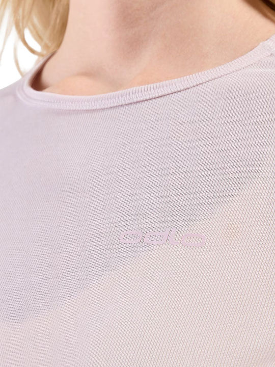 Odlo Active Warm Eco Damen Thermounterwäsche Langärmliges Hemd Rosa