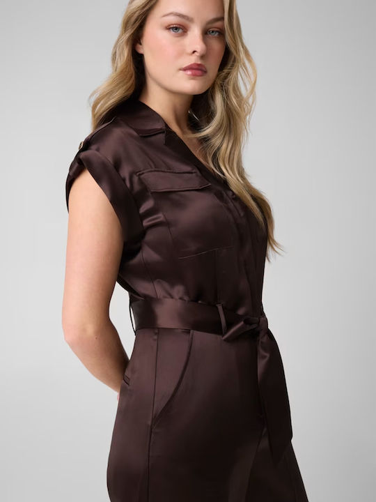 Women's Dark Brown Jumpsuit