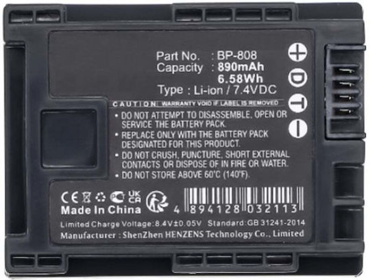 MultiEnergy Baterie cameră video BP-808 DIDG.CBP808 Compatibil cu Canon