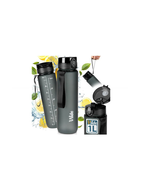 Vilde Wasserflasche 1000ml Schwarz